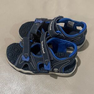 Timberland Kids Navy and Blue Sandals